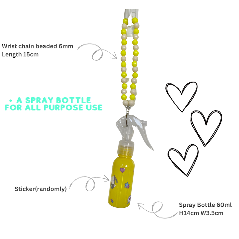 Spray Bottle with Wrist Chain