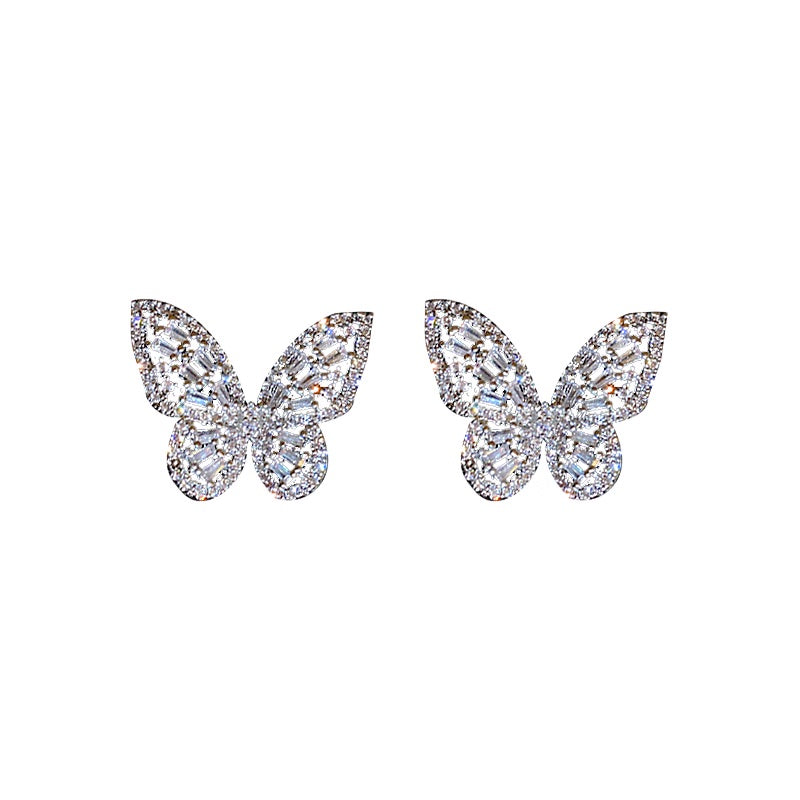 Sparkling Butterfly Earrings