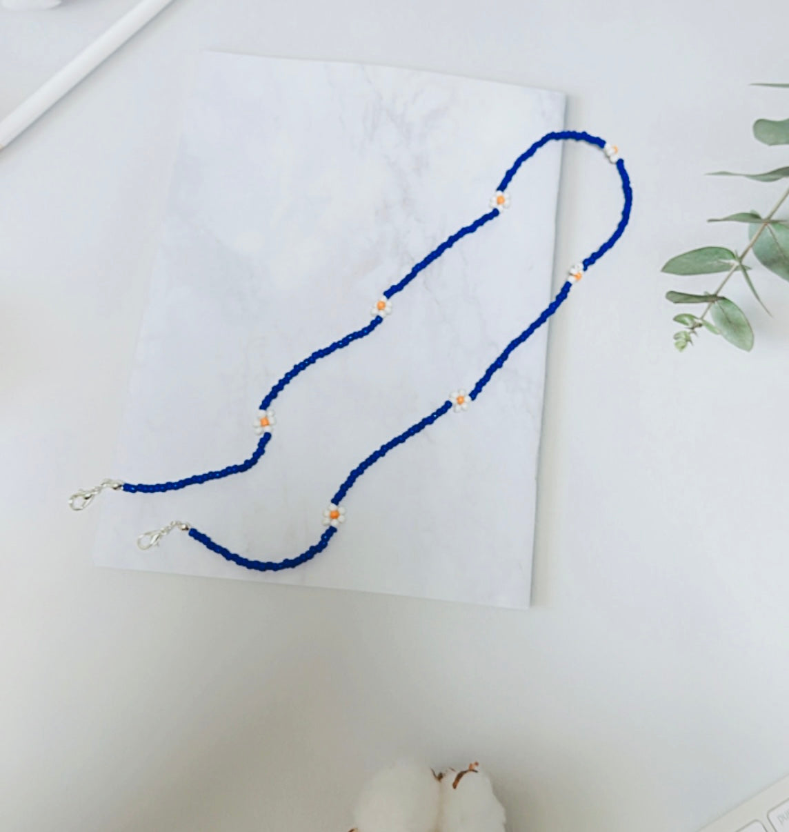 Daisy flower Eyewear Beaded Chain