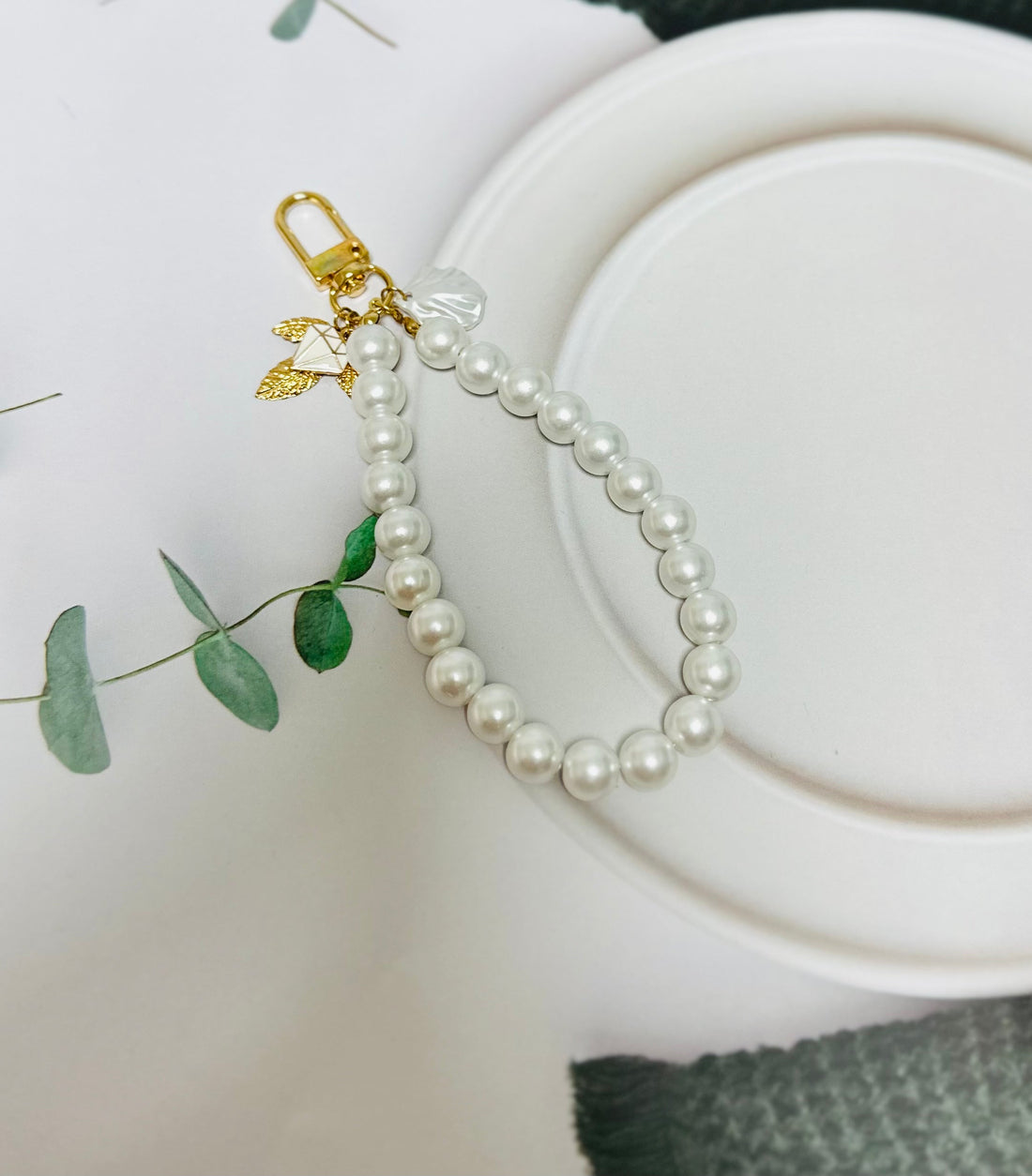 Keychain AirPods Charming Pearl