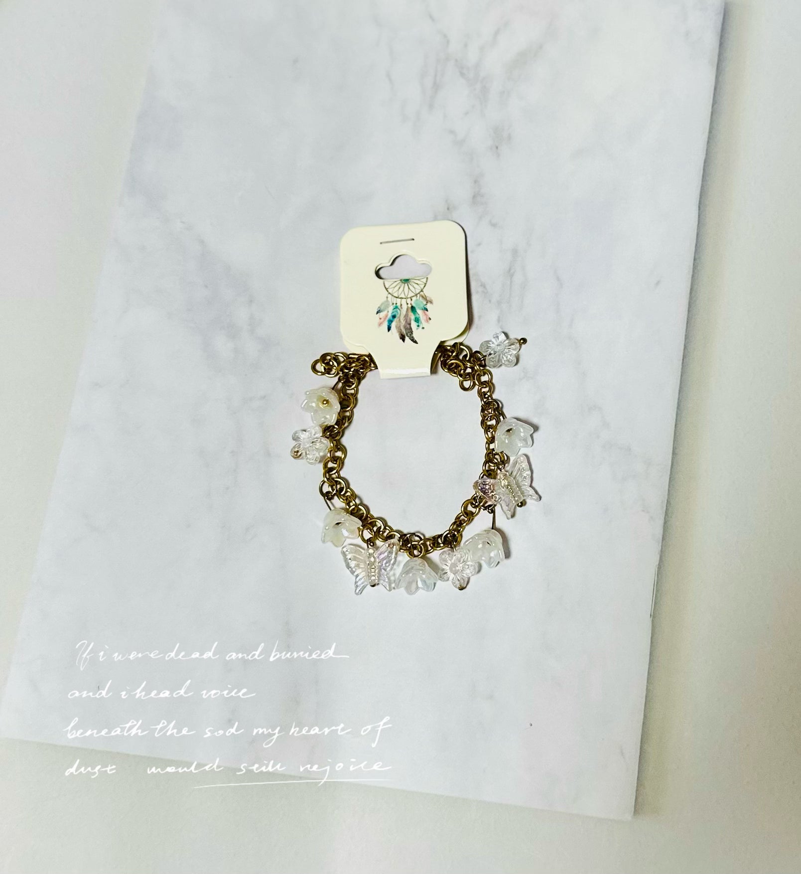 Butterflies Bracelet & Earrings set