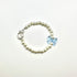 Pearl Bracelet with Acrylic Ribbon Beads