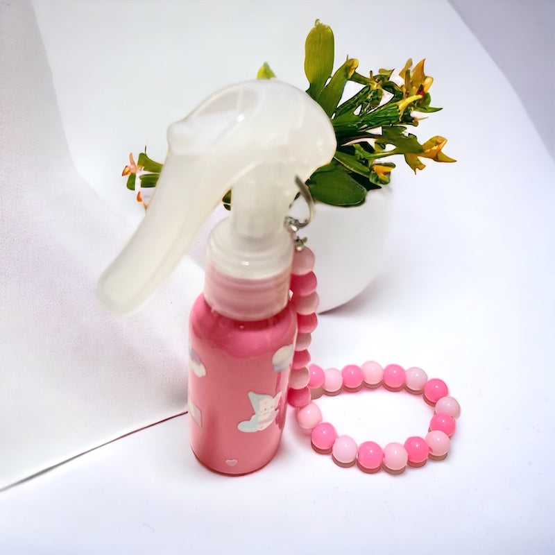 Spray bottle pink, Spray Bottle with Wrist Chain