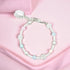 Sea shell pearl charm bracelet