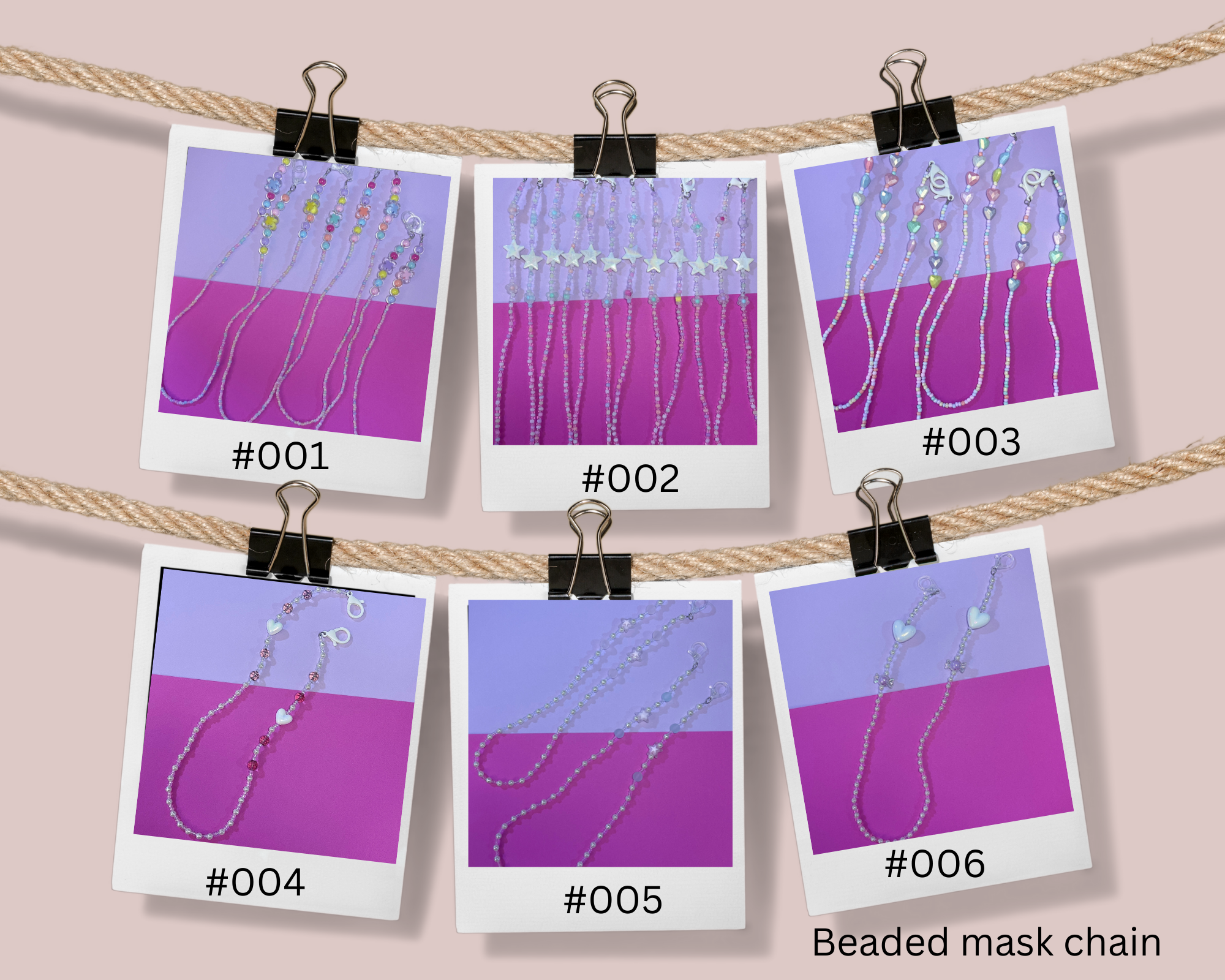 Mask chain Glasses chain Eyeglasses holder