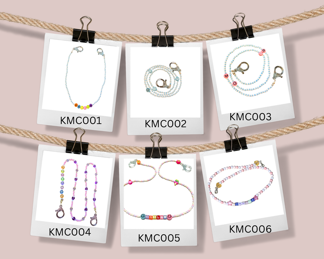 Customisable Kids Mask chain