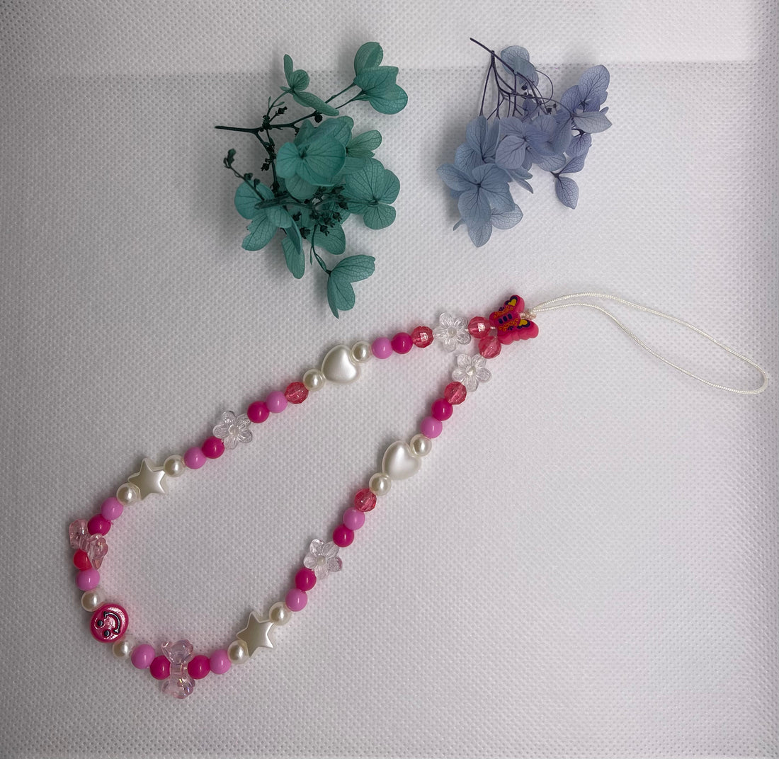 chain and bar oil, chain and binders, chain and lock, chain and sprocket, chain and sprocket kit, chain armor, Beaded Butterfly Phone Charm