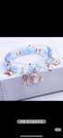 Crystal Beads Bunny Pendant Bracelet