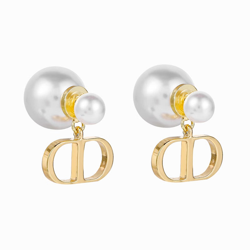 Fashion Pearl Earring Double