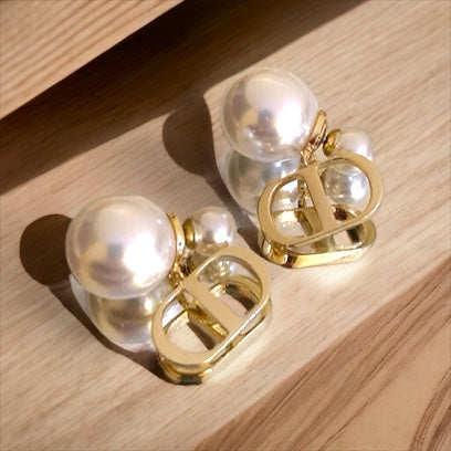 Fashion Pearl Earring Double