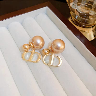 Fashion Pearl Earring Double