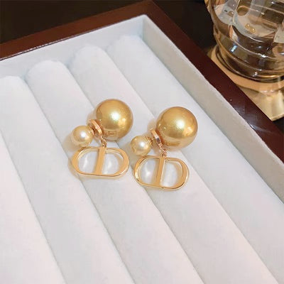 Fashion Pearl Earring Double