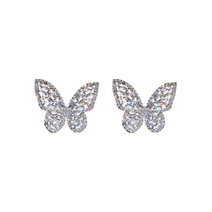 Sparkling Butterfly Earrings
