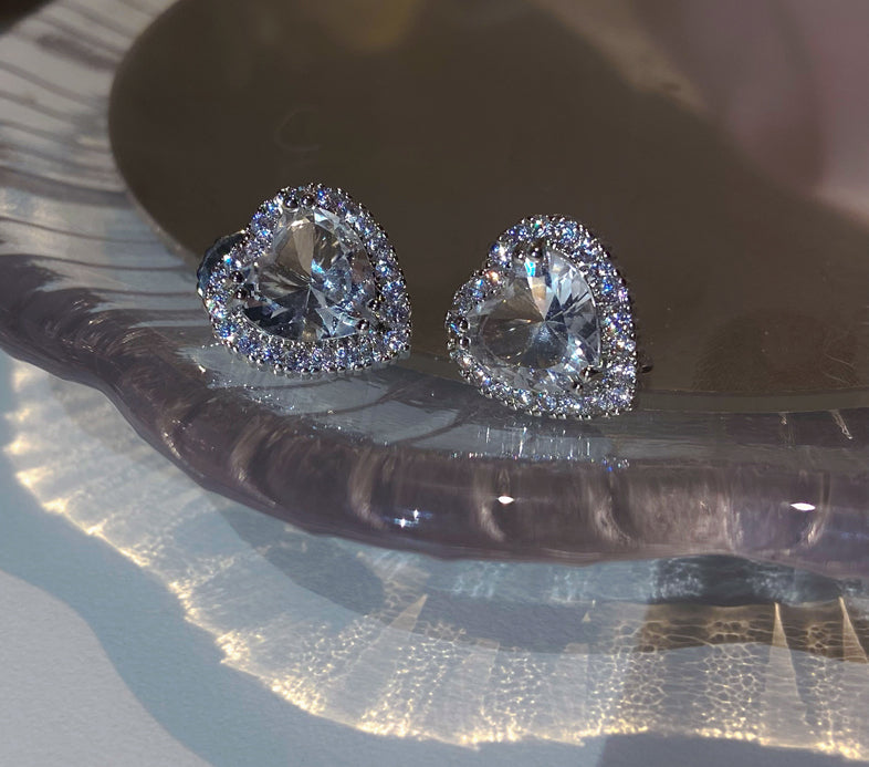 Heart Crystal Earring