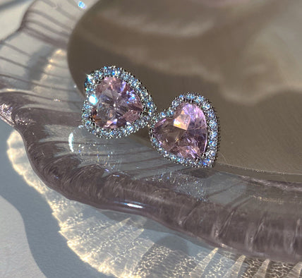 Heart Crystal Earring