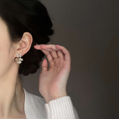 Cherry Blossom Butterfly Earrings