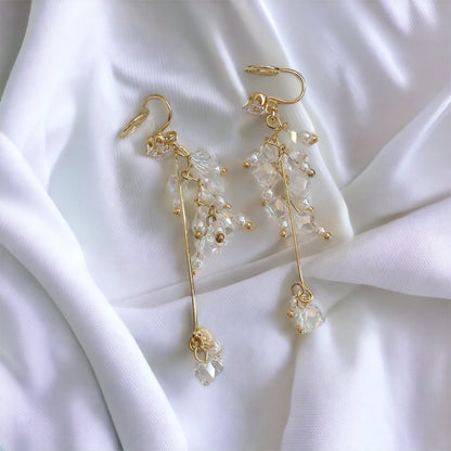 Flower Cloud Bling Bling Earrings