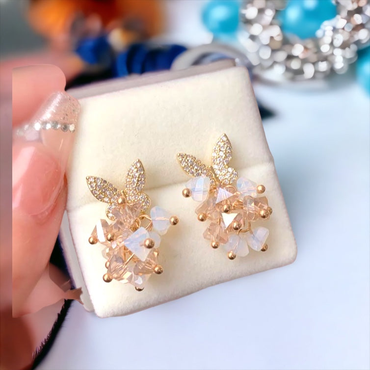 Cherry Blossom Butterfly Earrings