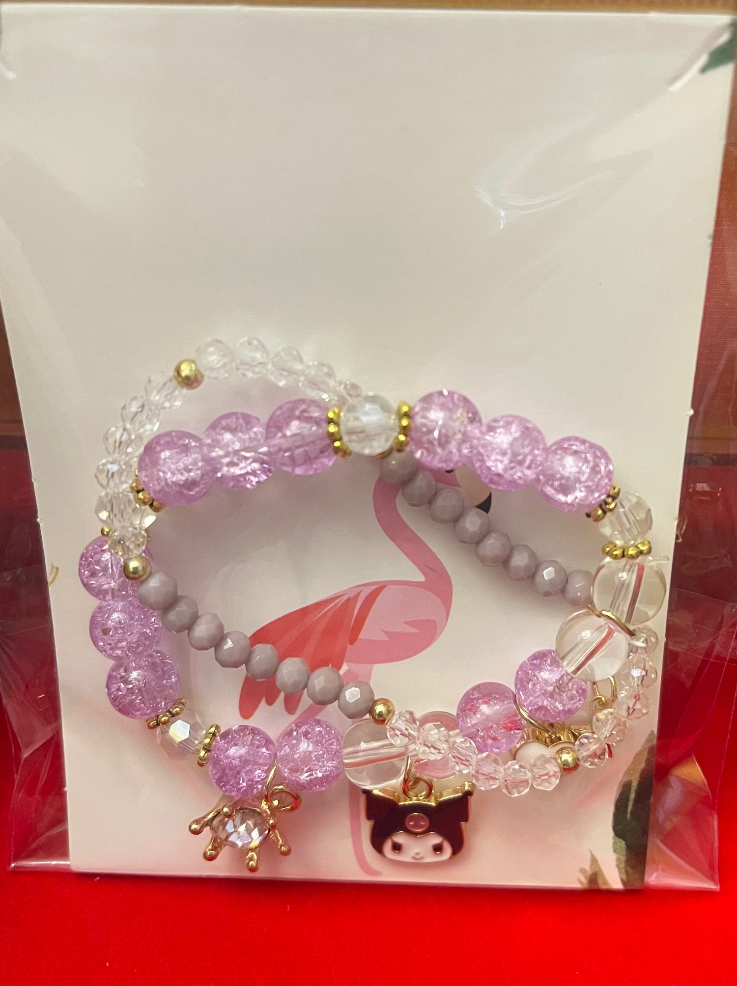 Crystal Beads Bracelet Kuromi Bracelet