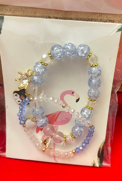 Crystal Beads Bracelet Kuromi Bracelet