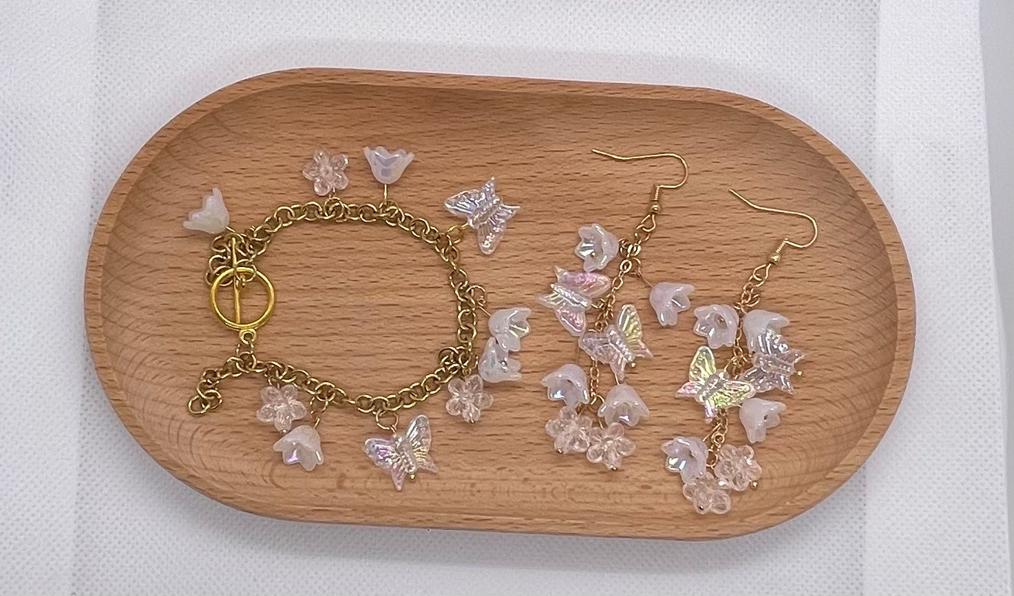 Butterflies Bracelet &amp; Earrings set