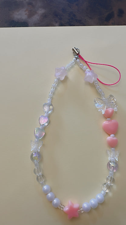 Crystal Beaded Phone Charm