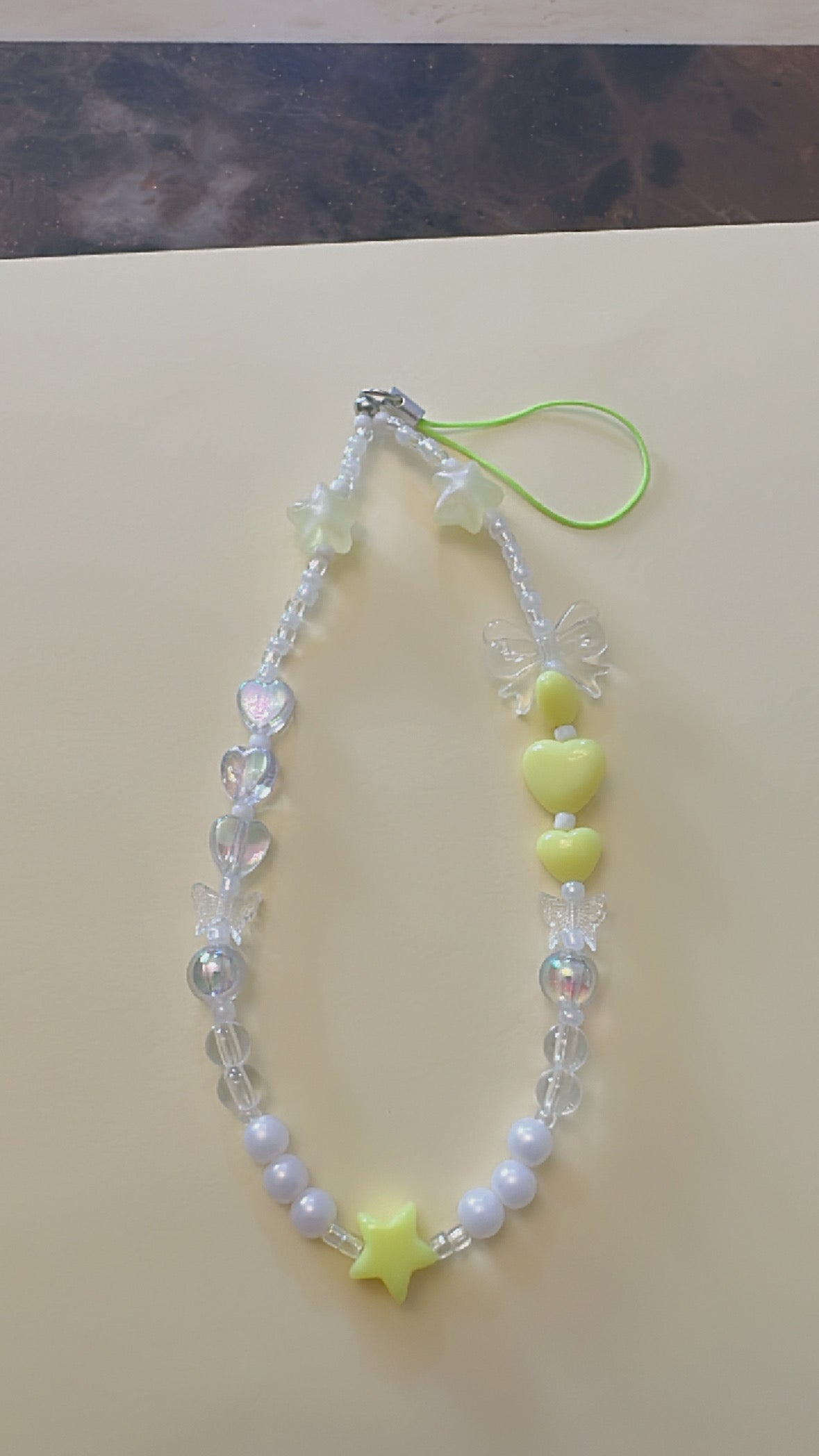 Crystal Beaded Phone Charm